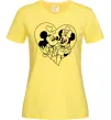 Жіноча футболка Міккі Маус закоханий Лимонний фото