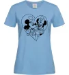Жіноча футболка Міккі Маус закоханий Блакитний фото