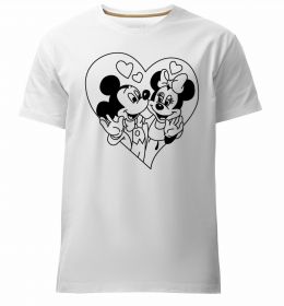 Чоловіча преміум футболка Міккі Маус закоханий