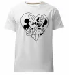 Мужская премиум футболка Міккі Маус закоханий Белый фото