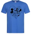 Чоловіча футболка Міккі Маус закоханий Яскраво-синій фото