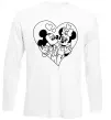Лонгслів Міккі Маус закоханий Білий фото