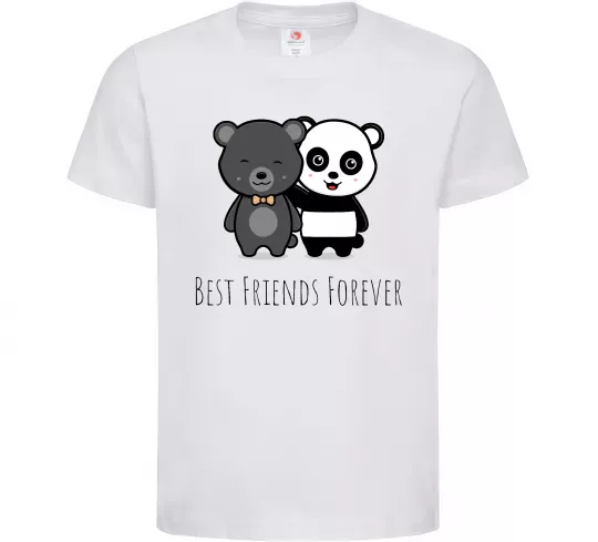 Детская футболка Best friend bears Белый фото