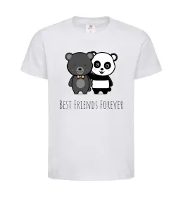 Дитяча футболка Best friend bears Білий фото