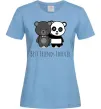Жіноча футболка Best friend bears Блакитний фото