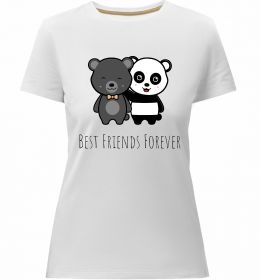 Женская премиум футболка Best friend bears