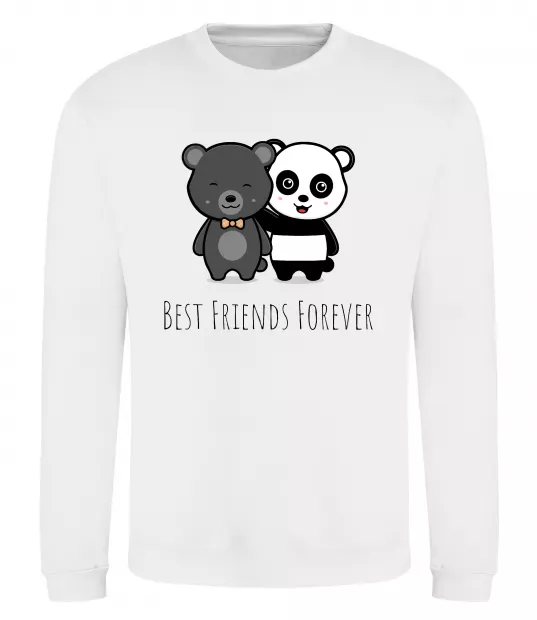 Свитшот Best friend bears Белый фото