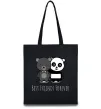 Эко-сумка Best friend bears Черный Эко-сумка Best friend bears Черный фото