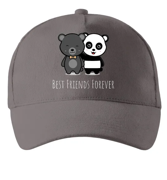Кепка Best friend bears Серый фото
