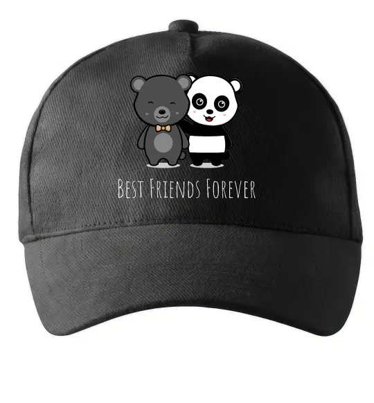 Кепка Best friend bears Черный фото