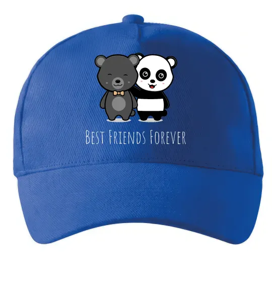 Кепка Best friend bears Ярко-синий фото