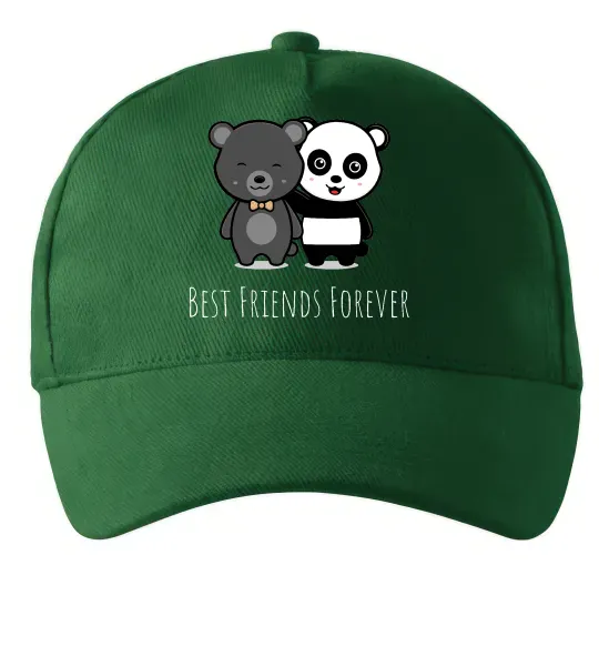 Кепка Best friend bears Темно-зеленый фото