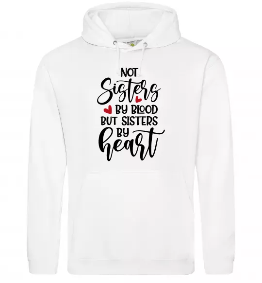 Женская толстовка (худи) Best sisters by heart Белый фото