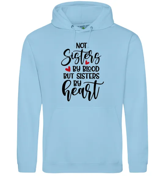 Женская толстовка (худи) Best sisters by heart Голубой фото