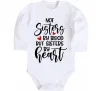 Детский боди Best sisters by heart Белый фото