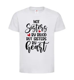 Дитяча футболка Best sisters by heart Білий фото
