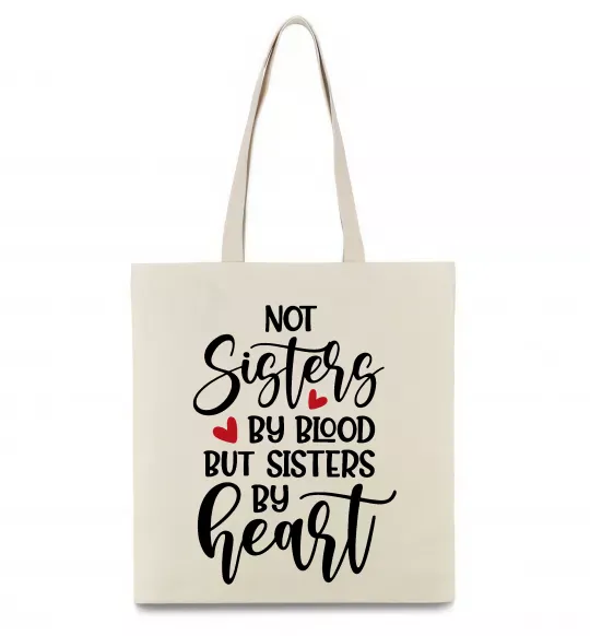 Еко-сумка Best sisters by heart Бежевий фото