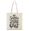 Еко-сумка Best sisters by heart Бежевий фото
