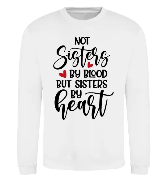 Світшот Best sisters by heart Білий фото