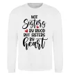 Світшот Best sisters by heart Білий фото