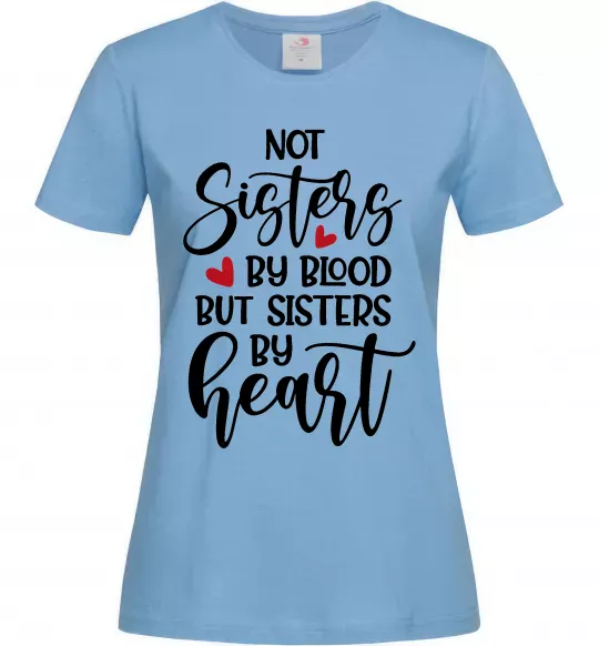 Женская футболка Best sisters by heart Голубой фото