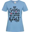 Женская футболка Best sisters by heart Голубой Женская футболка Best sisters by heart Голубой фото