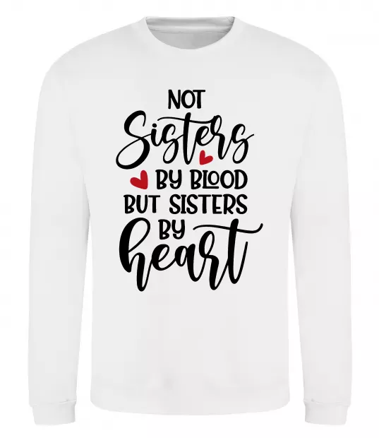 Світшот Best sisters by heart Білий фото