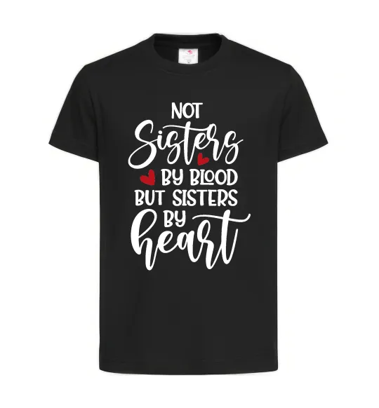 Детская футболка Best sisters by heart Черный фото