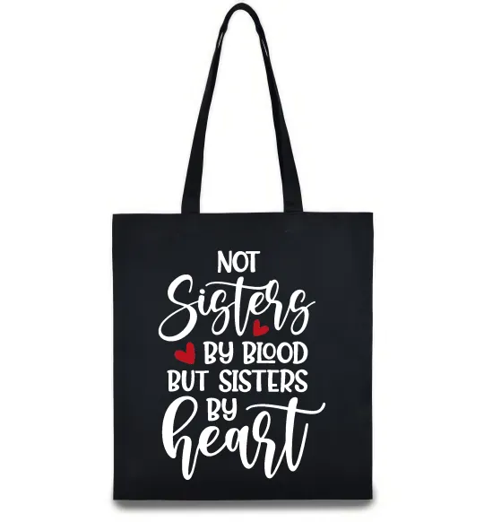 Еко-сумка Best sisters by heart Чорний фото