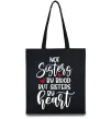 Еко-сумка Best sisters by heart Чорний фото