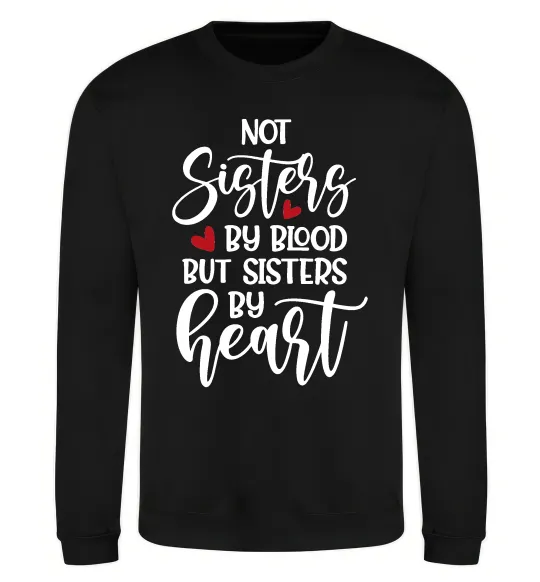 Світшот Best sisters by heart Чорний фото