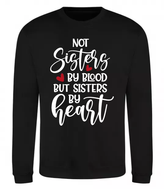 Світшот Best sisters by heart Чорний фото