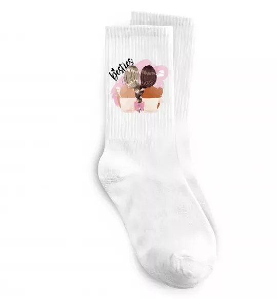 Носки Besties подружки Белый фото