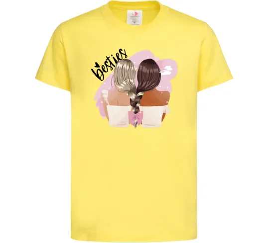 Детская футболка Besties подружки Лимонный фото