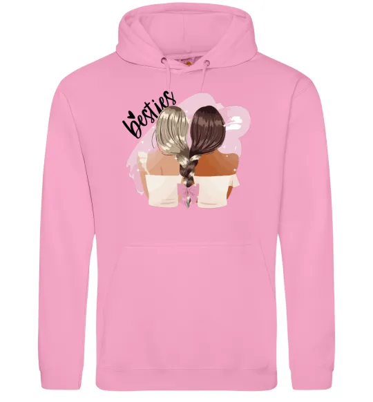 Женская толстовка (худи) Besties подружки Розовый фото