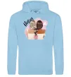 Женская толстовка (худи) Besties подружки Голубой фото