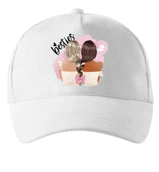 Кепка Besties подружки Белый фото