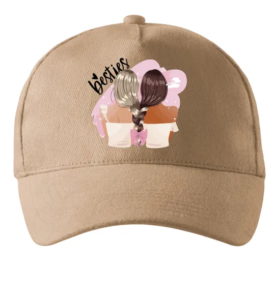 Кепка Besties подружки Песочный фото
