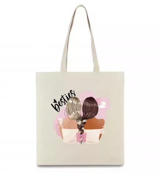 Эко-сумка Besties подружки Бежевый фото