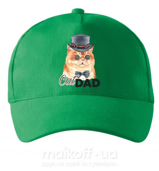Кепка Кот CatDAD Зеленый фото
