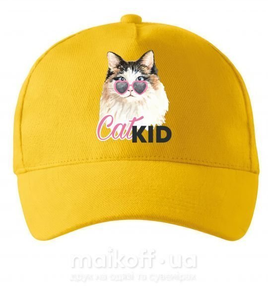 Кепка Кошечка CatKID Сонячно жовтий фото