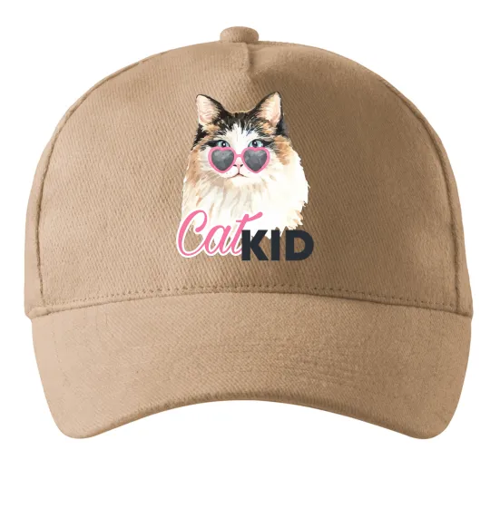 Кепка Кошечка CatKID Песочный фото