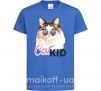 Дитяча футболка Кошечка CatKID Яскраво-синій фото