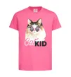 Дитяча футболка Кошечка CatKID Яскраво-рожевий фото