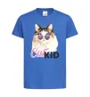 Дитяча футболка Кошечка CatKID Яскраво-синій фото