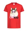 Дитяча футболка Кошечка CatKID Червоний фото