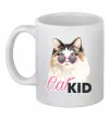 Чашка керамічна Кошечка CatKID Білий фото