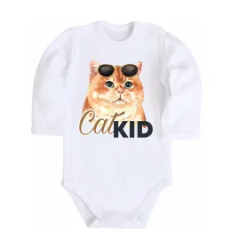 Детский боди Котик CatKID Белый фото