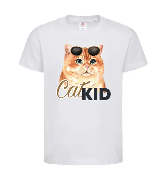 Дитяча футболка Котик CatKID Білий фото