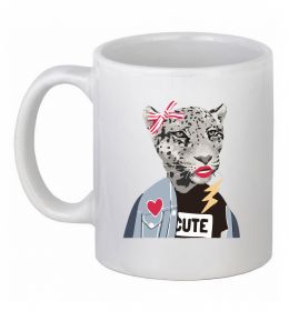 Чашка керамічна Леопард мама Чашка керамічна Леопард мама